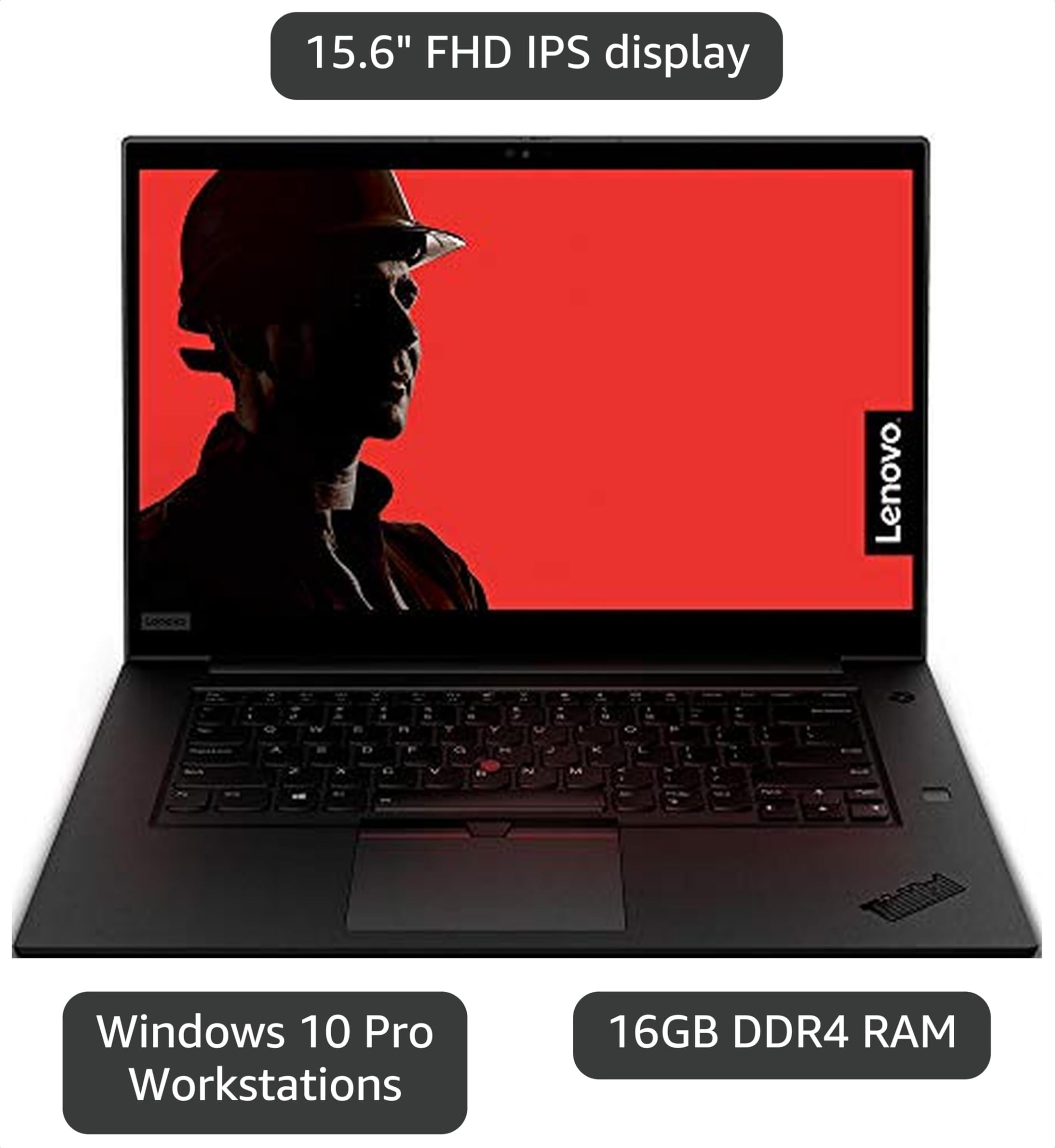Amazon.com: Lenovo ThinkPad P1 Laptop Workstation - 15.6
